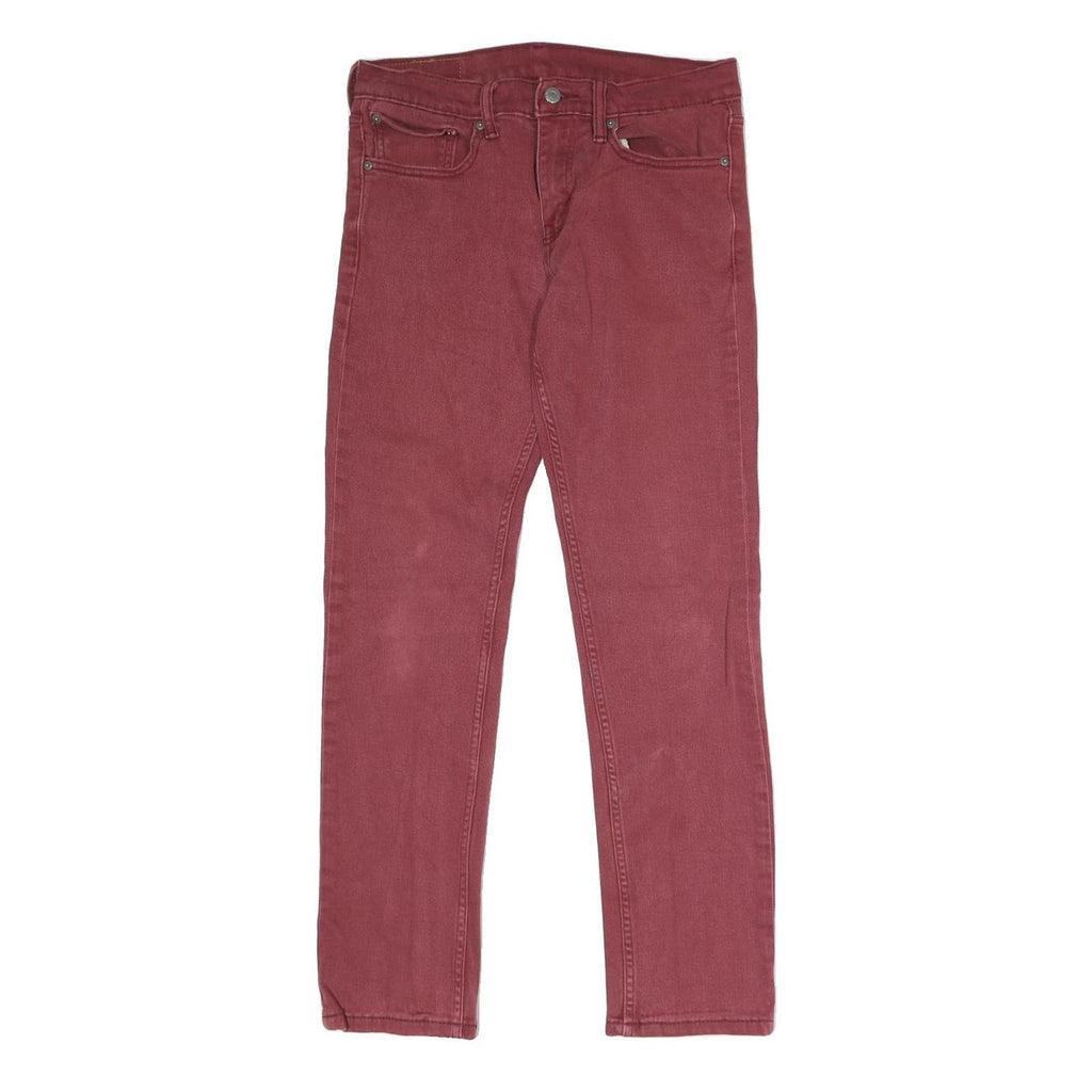 LEVI'S 511 Slim Mens Jeans Red Slim Skinny Denim W31 L32 Classic Fit Stretch