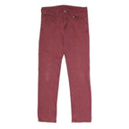 LEVI'S 511 Slim Mens Jeans Red Slim Skinny Denim W31 L32 Classic Fit Stretch