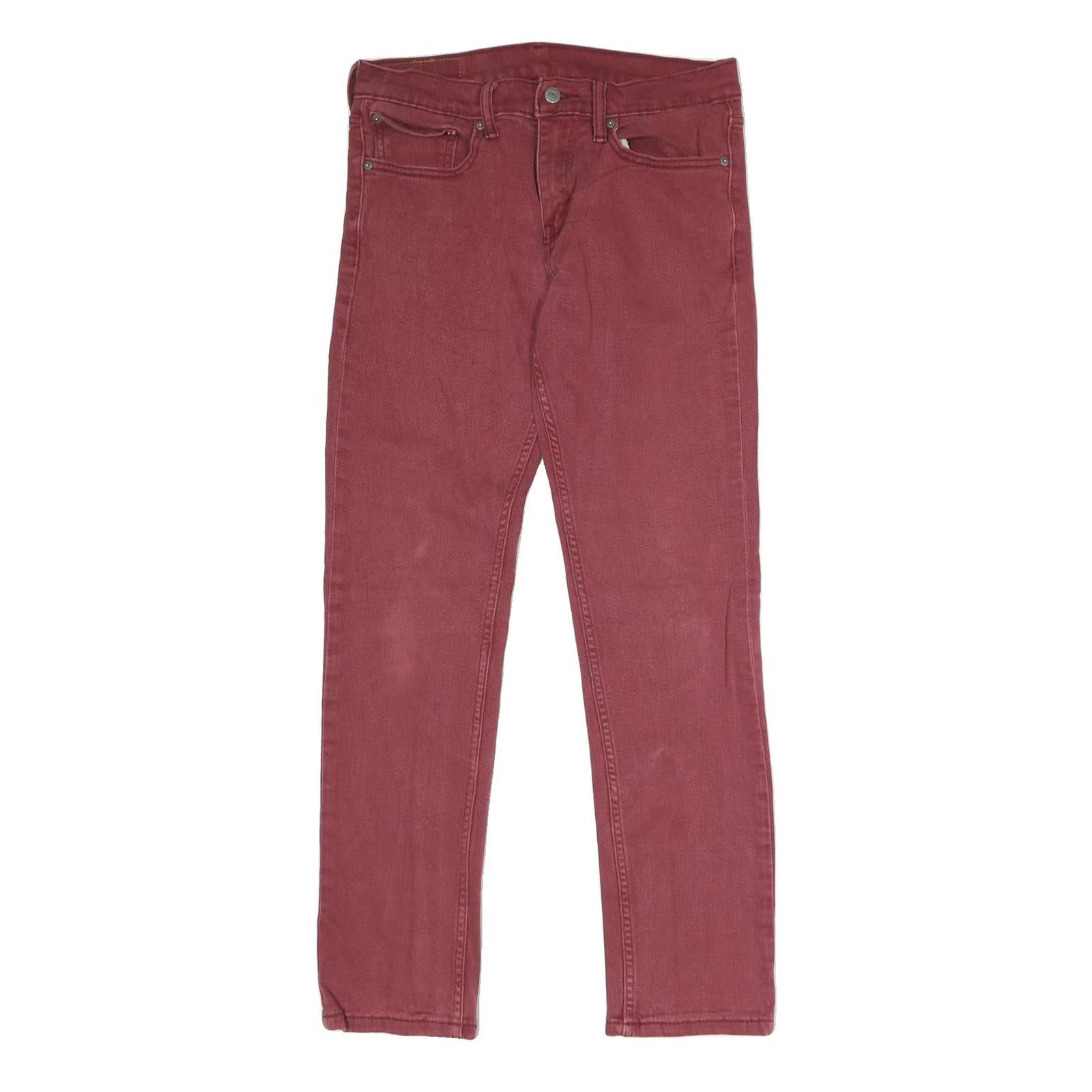 LEVI'S 511 Slim Mens Jeans Red Slim Skinny Denim W31 L32 Classic Fit Stretch