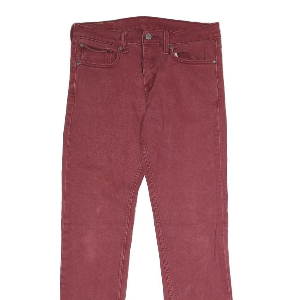 LEVI'S 511 Slim Mens Jeans Red Slim Skinny Denim W31 L32 Classic Fit Stretch