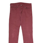 LEVI'S 511 Slim Mens Jeans Red Slim Skinny Denim W31 L32 Classic Fit Stretch