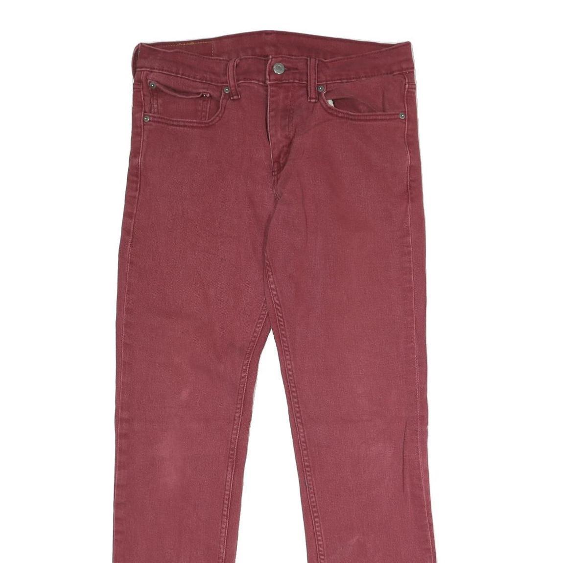 LEVI'S 511 Slim Mens Jeans Red Slim Skinny Denim W31 L32 Classic Fit Stretch