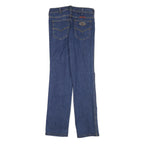 Mens Blue Regular Fit Straight Leg Denim Jeans W28 L31 Cotton Blend Zip