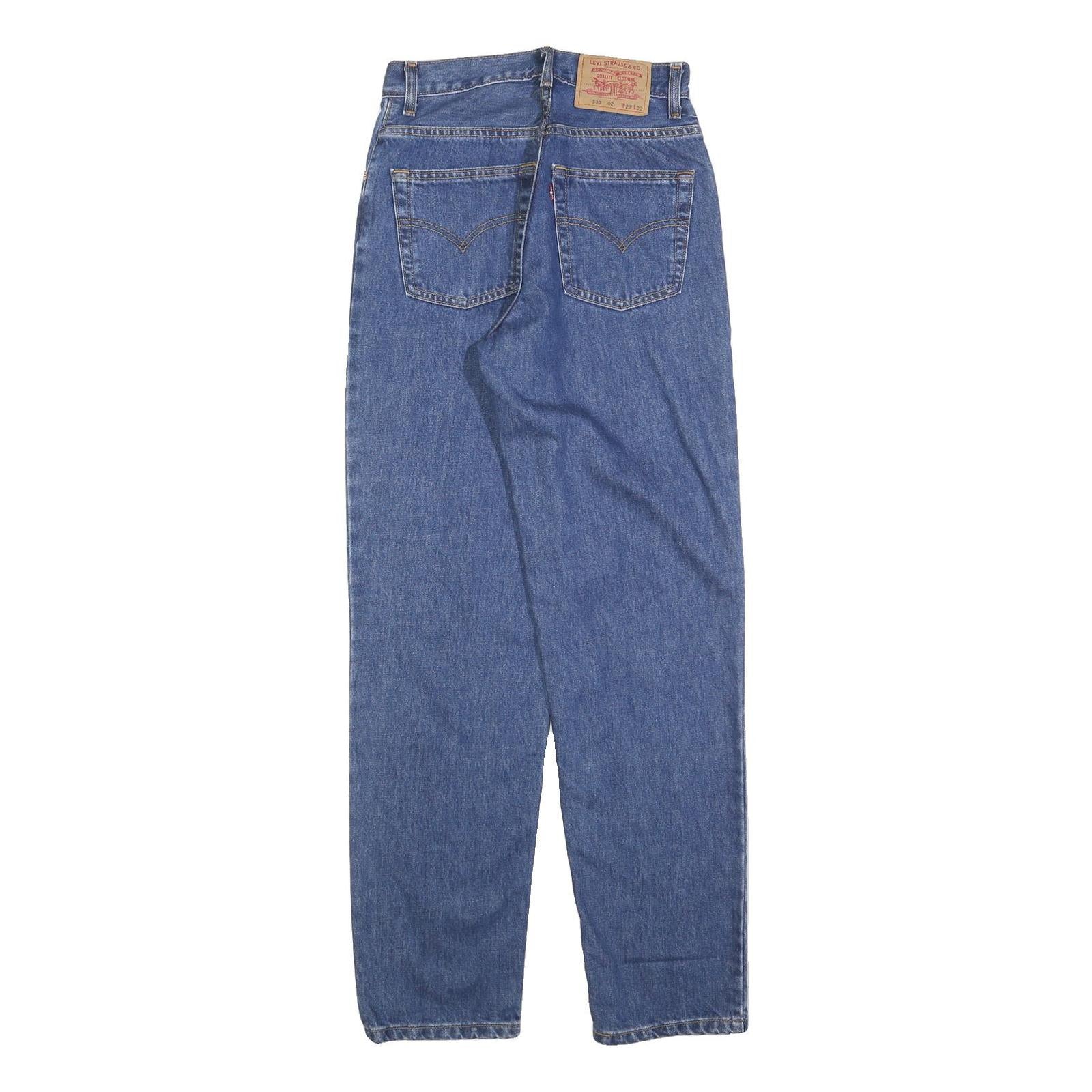 LEVI'S 533 02 Womens Jeans Blue Regular Straight Denim Medium W26 L32 Classic