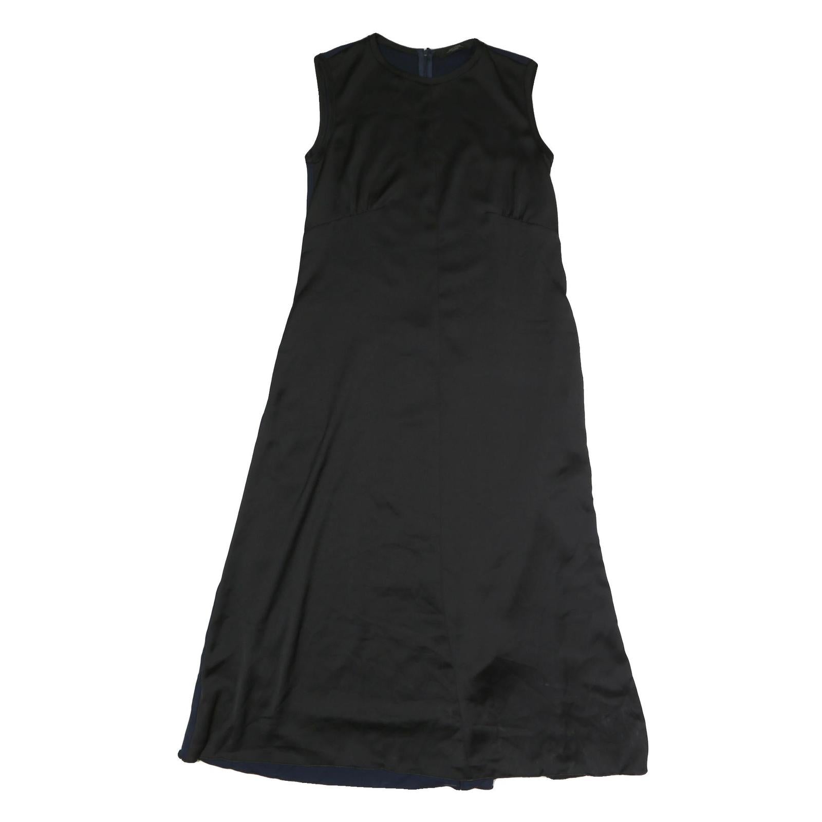 WEEKEND MAX MARA Womens Black & Navy Sleeveless Day Dress Polyester M Zip