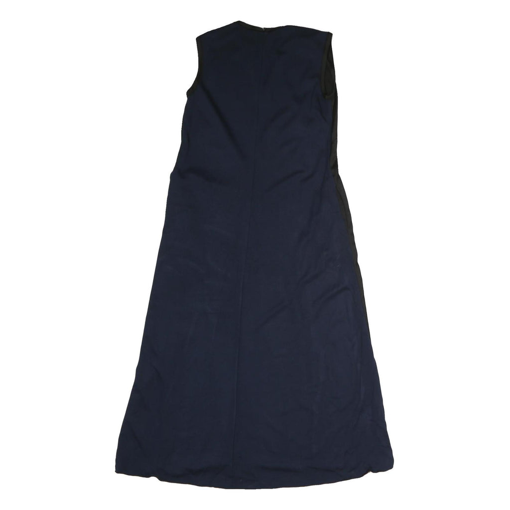 WEEKEND MAX MARA Womens Black & Navy Sleeveless Day Dress Polyester M Zip