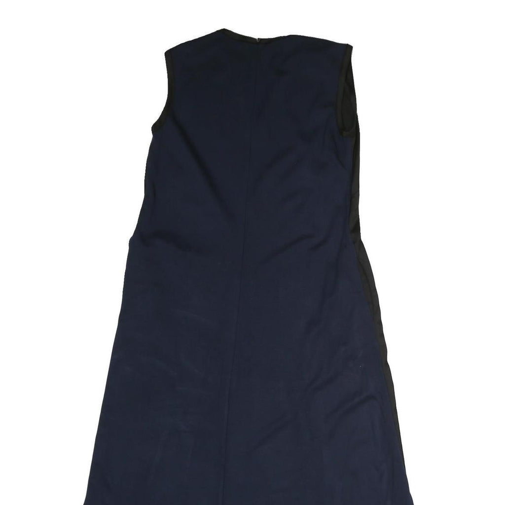 WEEKEND MAX MARA Womens Black & Navy Sleeveless Day Dress Polyester M Zip
