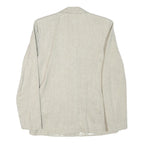 INFO Womens Beige Wool Blend Button Jacket XXS Woven Classic Tailored