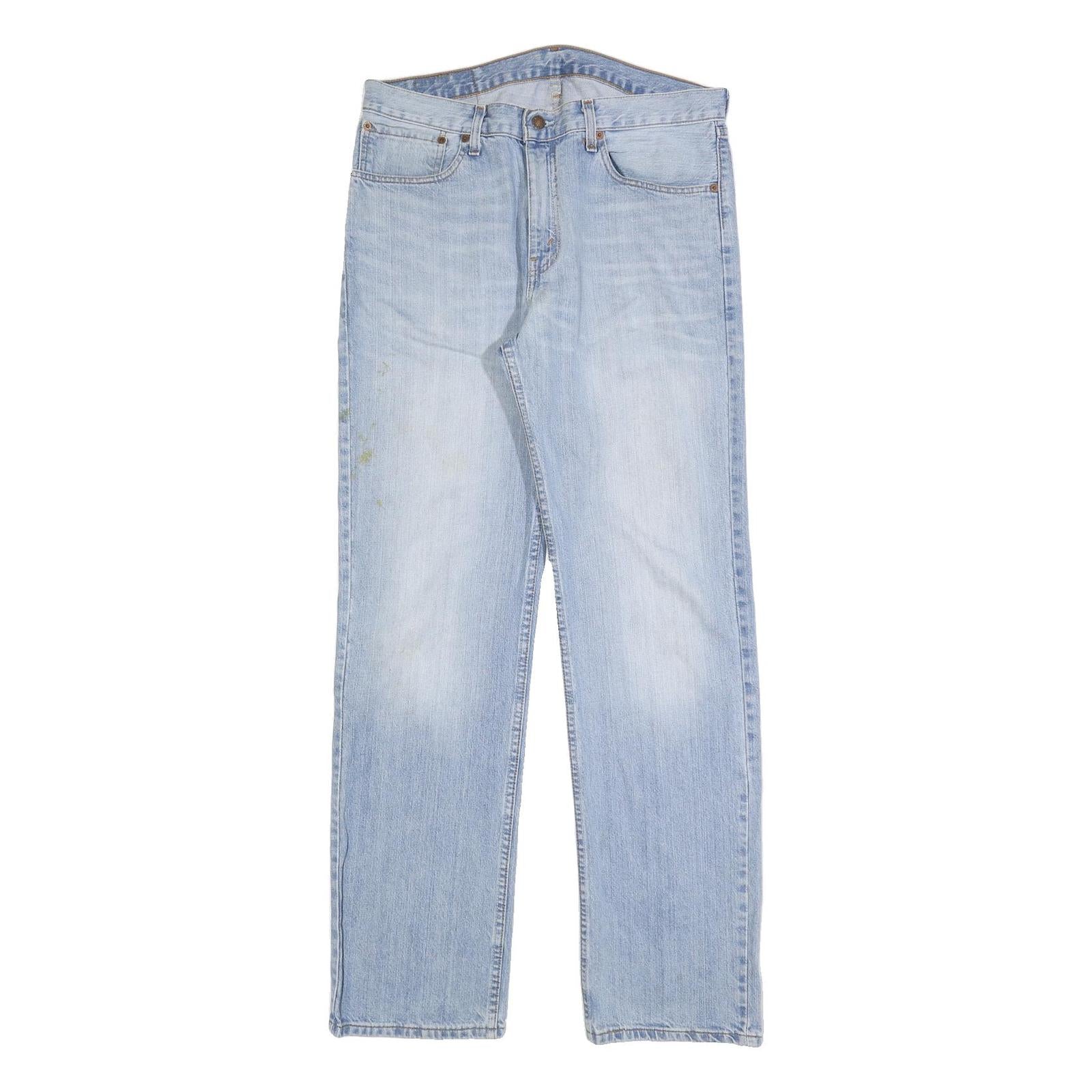 LEVI'S 751 Mens Jeans Blue Relaxed Straight Denim Light W34 L34 Classic Cotton