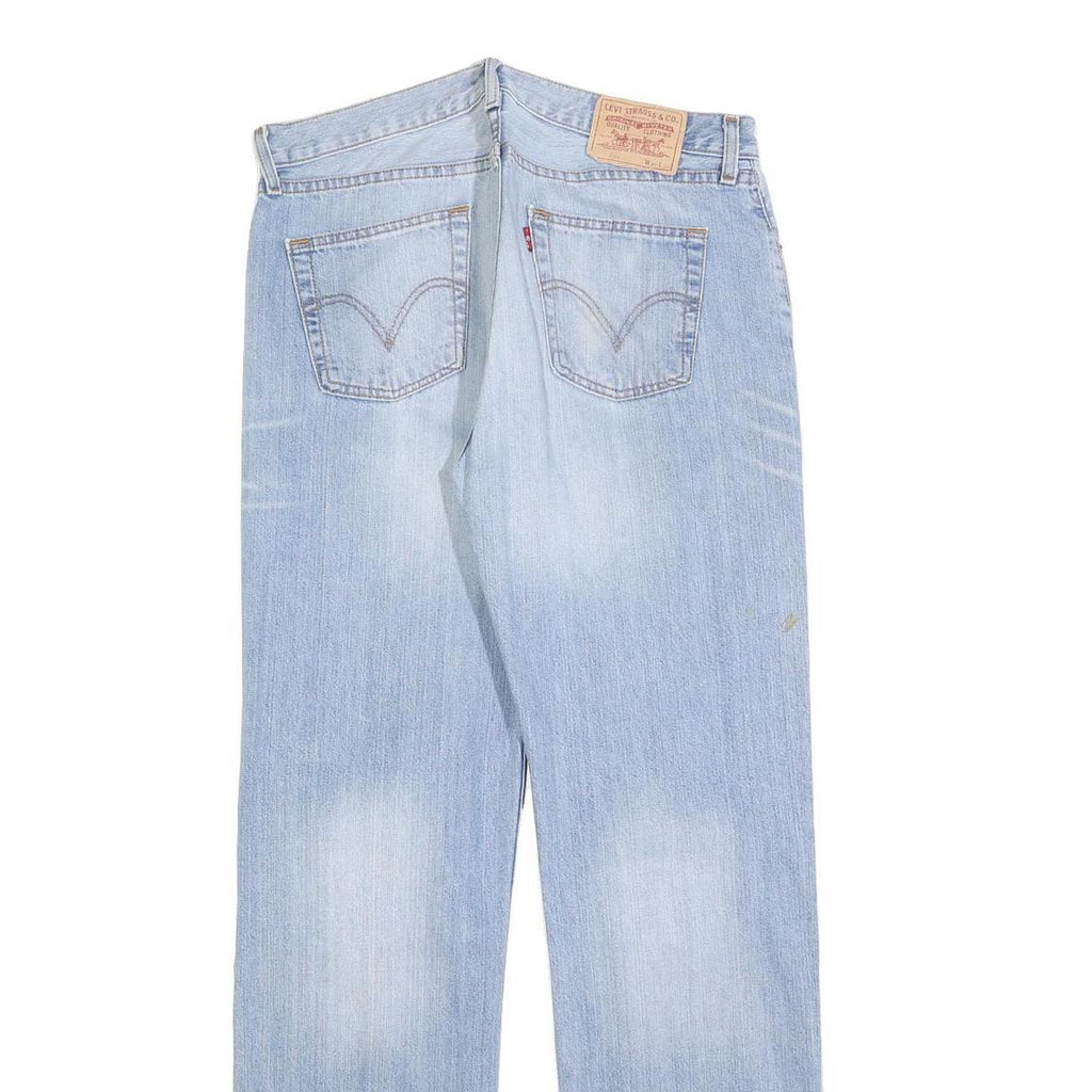 LEVI'S 751 Mens Jeans Blue Relaxed Straight Denim Light W34 L34 Classic Cotton