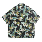 URBAN CLASSICS Mens Black & Multi Floral Shirt 2XL Summer Pattern Cotton Casual