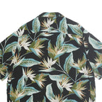 URBAN CLASSICS Mens Black & Multi Floral Shirt 2XL Summer Pattern Cotton Casual