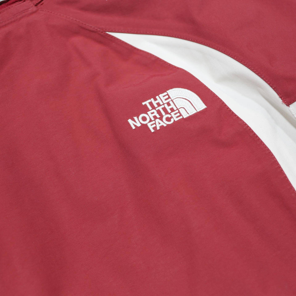 THE NORTH FACE Womens Red & White Outdoor Jacket M Nylon Waterproof Zip