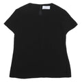 BOSS HUGO BOSS Womens Black Basic Top Short Sleeve Round Neck M Elegant Comfort