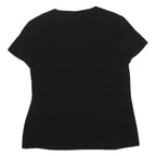 BOSS HUGO BOSS Womens Black Basic Top Short Sleeve Round Neck M Elegant Comfort