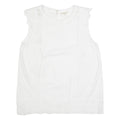 PHASE EIGHT Womens Vest White Sleeveless UK 12