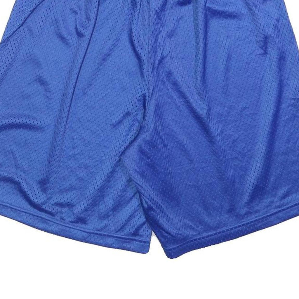 CHAMPION Mens Blue Sports Shorts M W28 Polyester Mesh Comfortable Lightweight