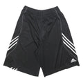 ADIDAS Mens Black Sports Casual Polyester Shorts M W28 Elastic Waistband