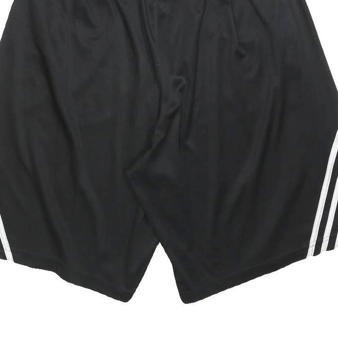 ADIDAS Mens Black Sports Casual Polyester Shorts M W28 Elastic Waistband