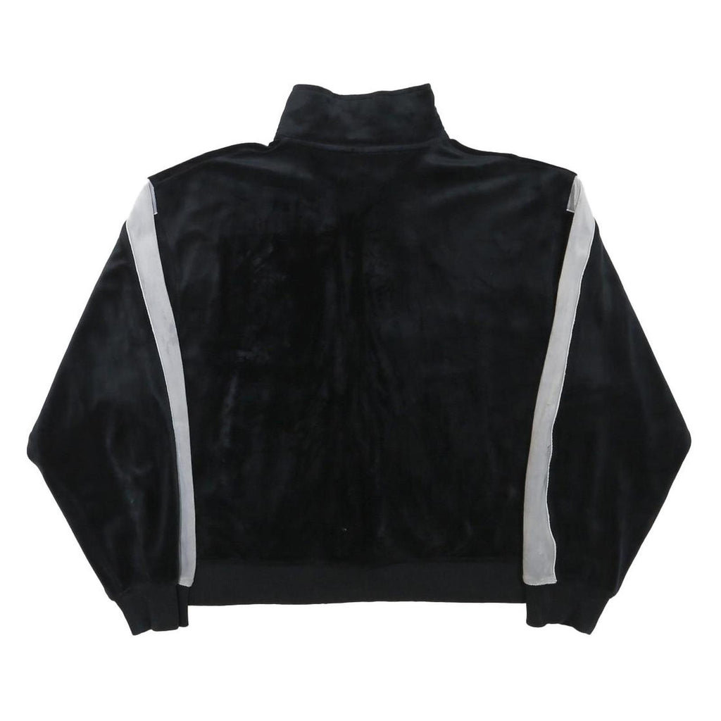 AIR JORDAN Womens Black & Grey Casual Jacket XS Polyester Blend Plain Zip Up