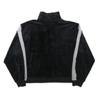 AIR JORDAN Womens Black & Grey Casual Jacket XS Polyester Blend Plain Zip Up