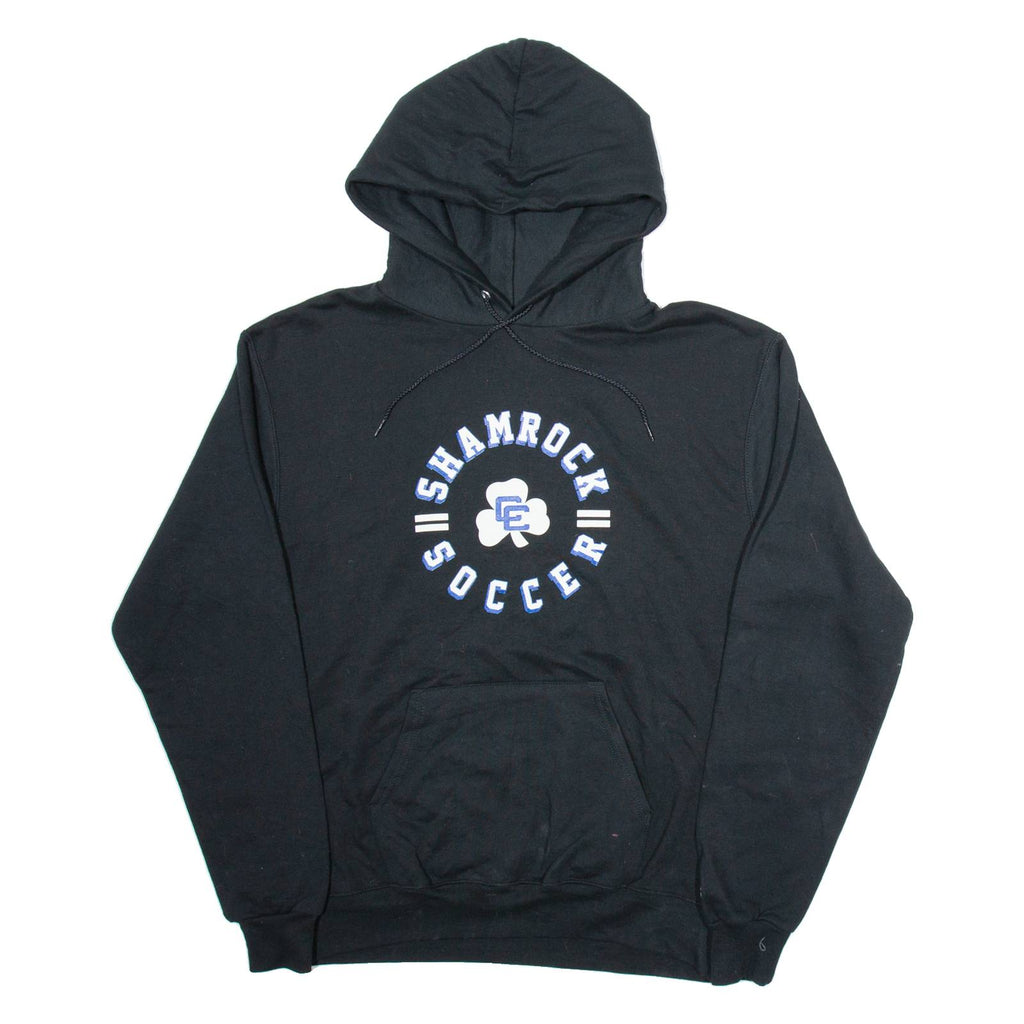 CHAMPION Shamrock Soccer Mens Black Hoodie USA M