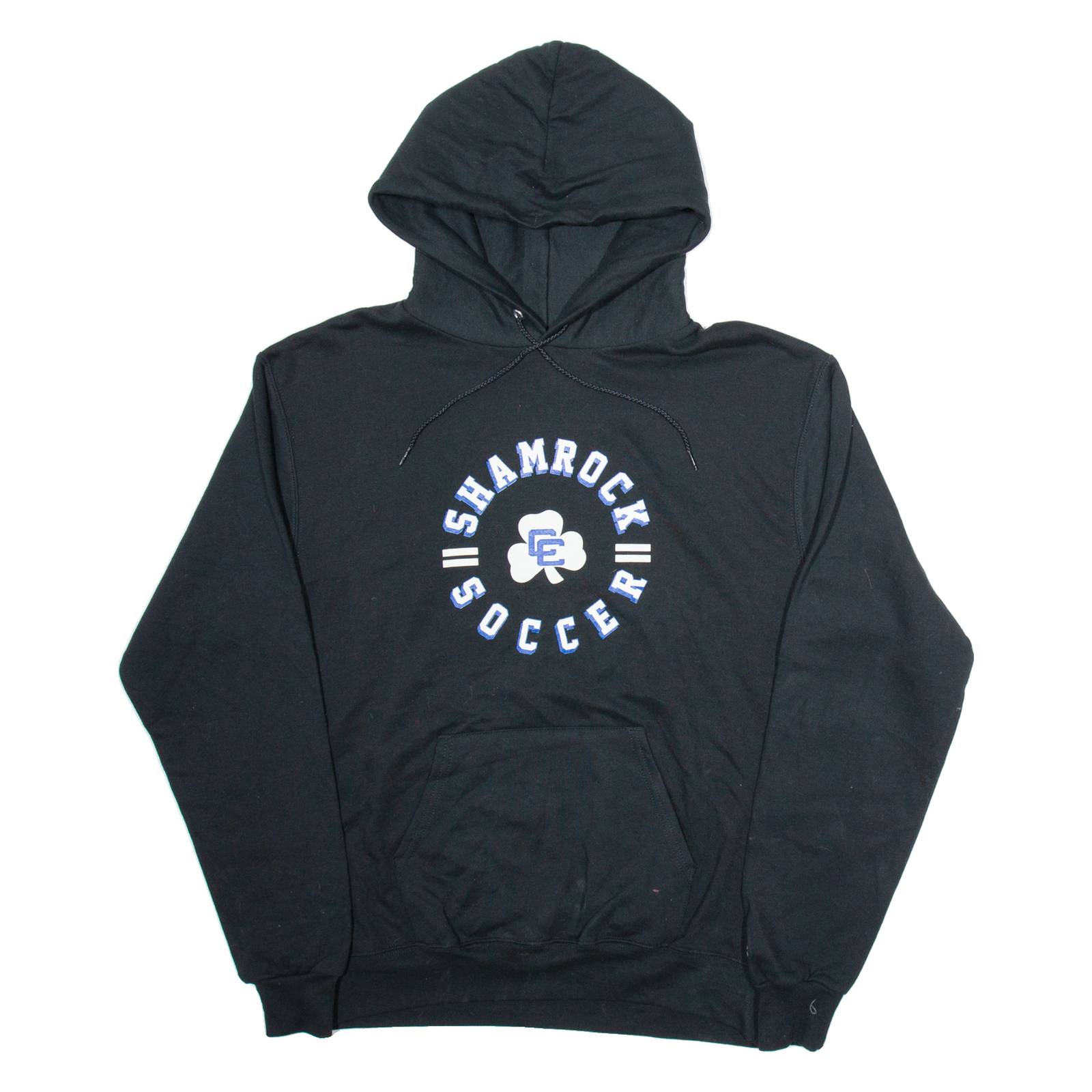 CHAMPION Shamrock Soccer Mens Black Hoodie USA M