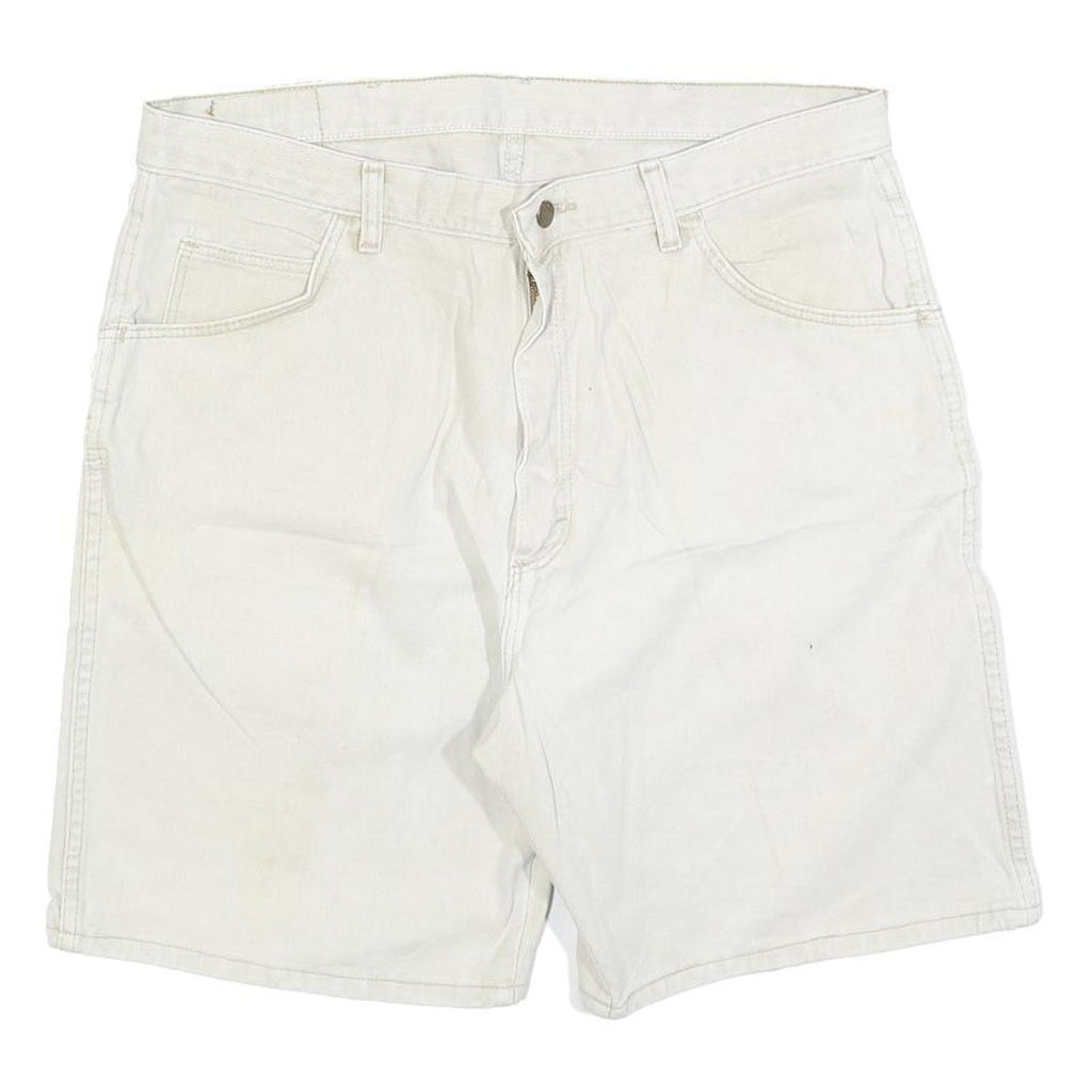 WRANGLER Mens White Casual Shorts XL W38 Cotton Blend Classic Fit