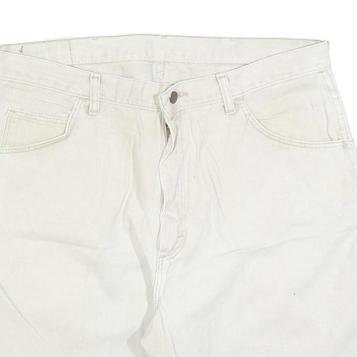 WRANGLER Mens White Casual Shorts XL W38 Cotton Blend Classic Fit
