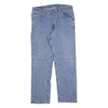 WRANGLER Mens Regular Fit Blue Denim Jeans Cotton Blend Zip W34 L30 Classic