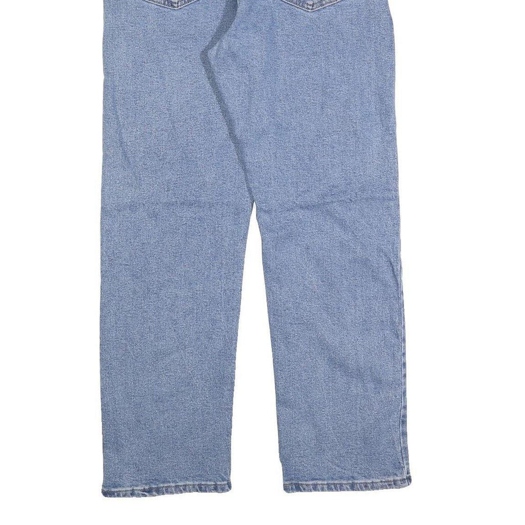 WRANGLER Mens Regular Fit Blue Denim Jeans Cotton Blend Zip W34 L30 Classic