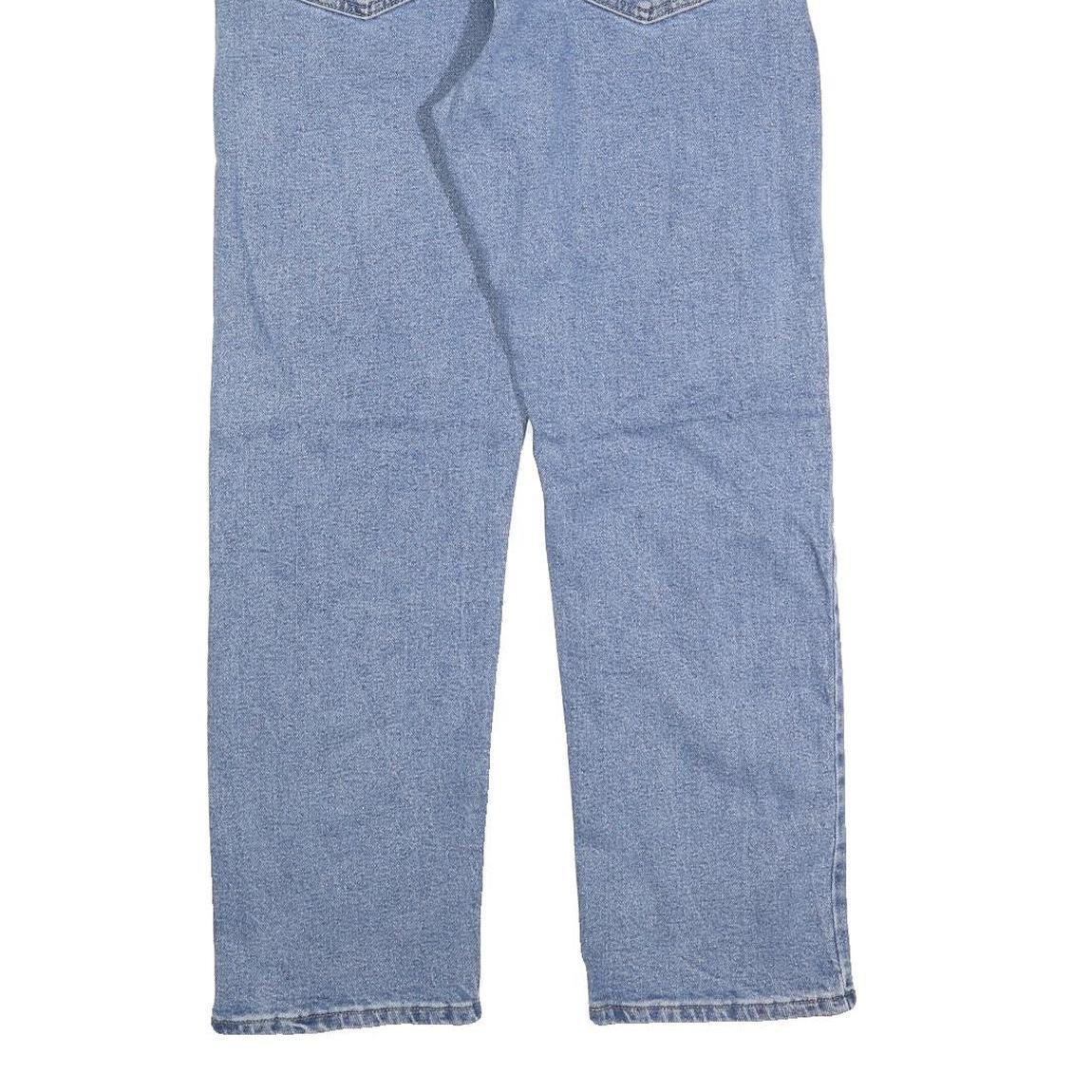 WRANGLER Mens Regular Fit Blue Denim Jeans Cotton Blend Zip W34 L30 Classic