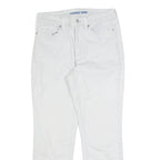 LANDS END Womens Jeans White Regular Skinny W28 L26