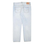 LEVI'S 501CT Mens Jeans Blue Slim Straight Denim Light W32 L27 Button Closure