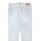 LEVI'S 501CT Mens Jeans Blue Slim Straight Denim Light W32 L27 Button Closure