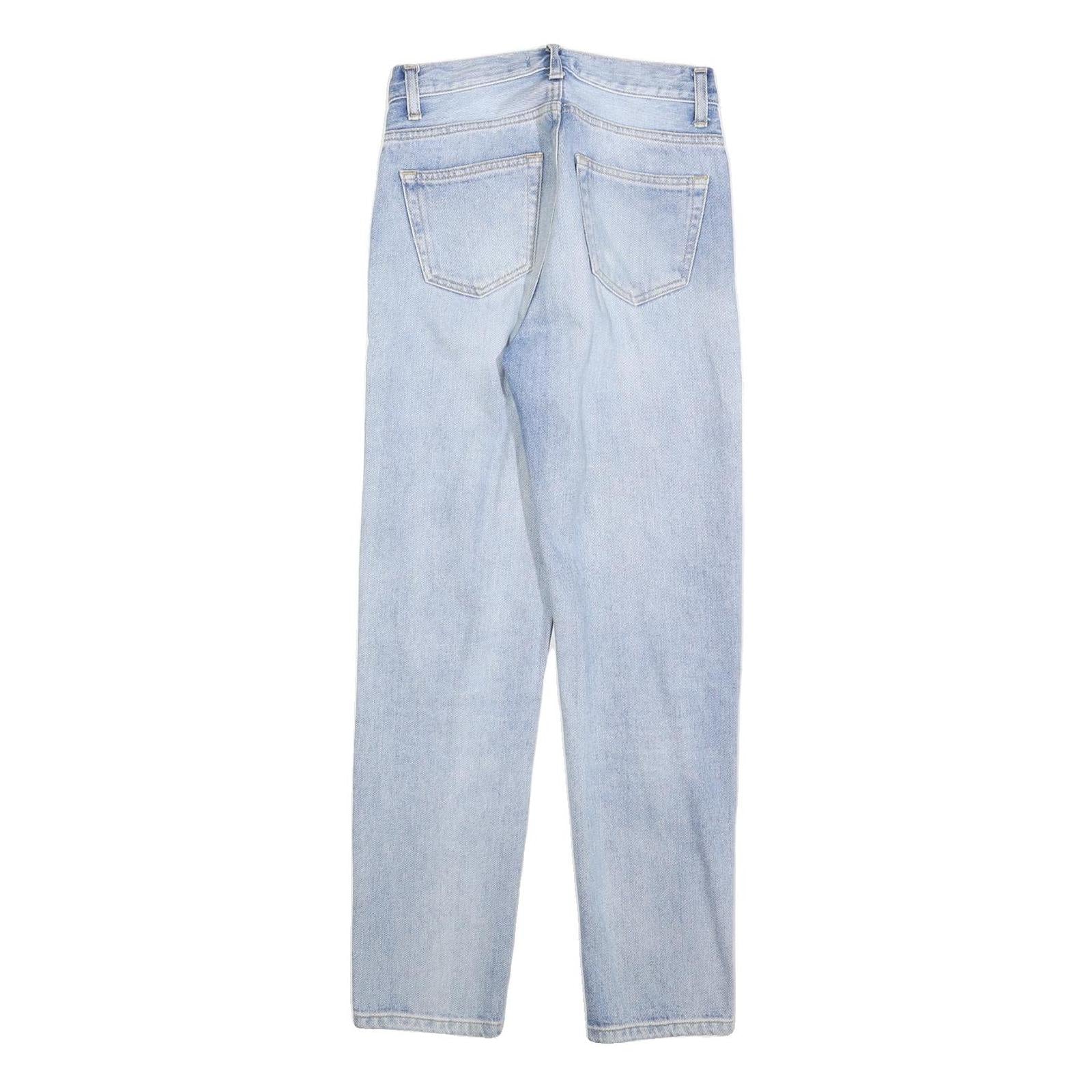 CARHARTT Womens Slim Jeans Blue Denim Light W25 L28 Zip Cotton Blend Casual