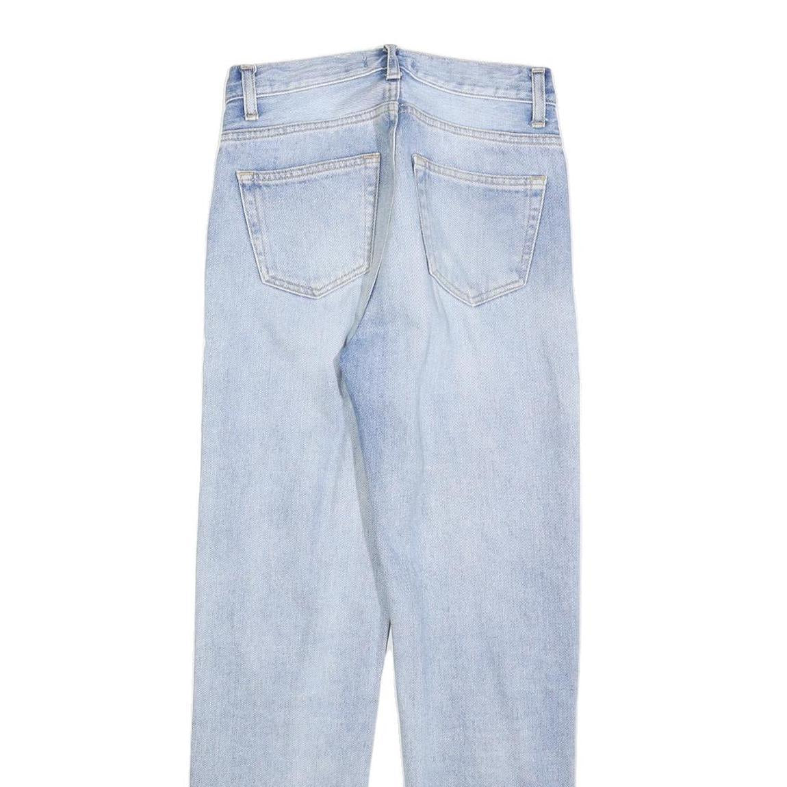 CARHARTT Womens Slim Jeans Blue Denim Light W25 L28 Zip Cotton Blend Casual