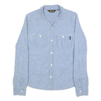 CARHARTT Womens Blue Denim Shirt S Button Front Cotton Casual Workwear