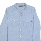 CARHARTT Womens Blue Denim Shirt S Button Front Cotton Casual Workwear