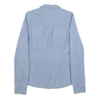 CARHARTT Womens Blue Denim Shirt S Button Front Cotton Casual Workwear