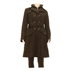 MYSTIC Womens Black Button Jacket M Cotton Blend Classic Stylish Outerwear