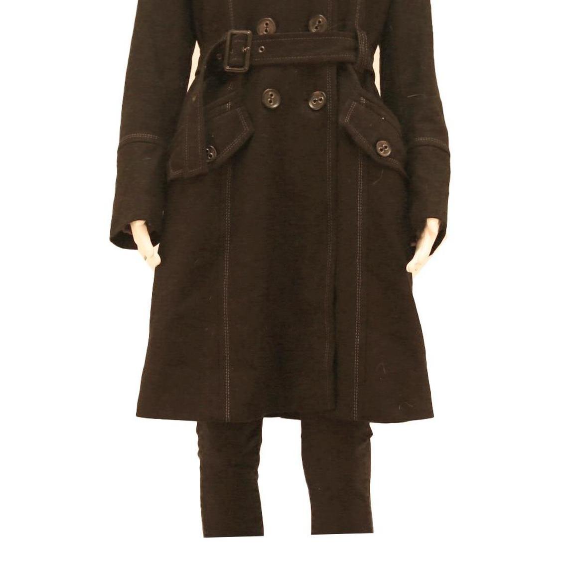 MYSTIC Womens Black Button Jacket M Cotton Blend Classic Stylish Outerwear