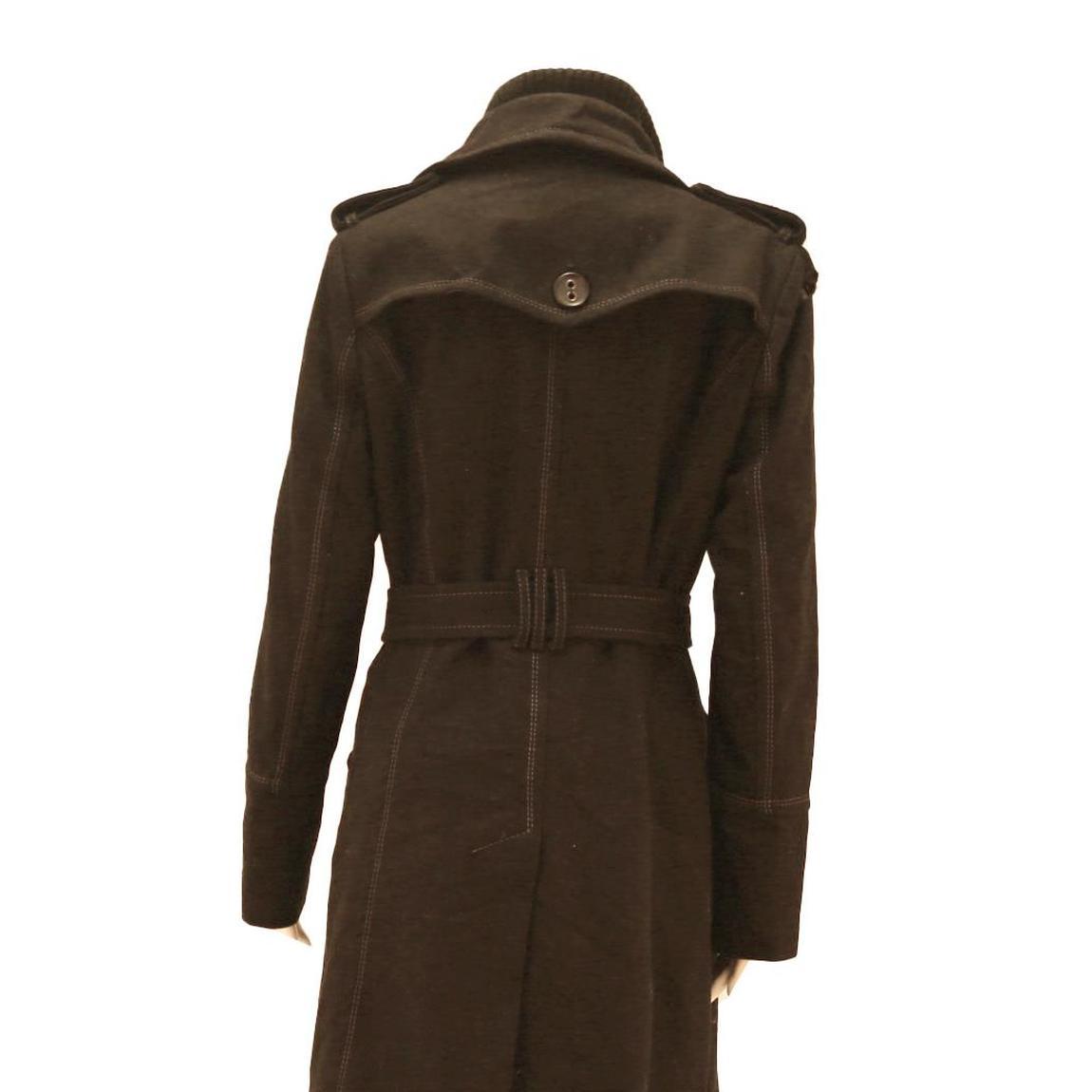 MYSTIC Womens Black Button Jacket M Cotton Blend Classic Stylish Outerwear