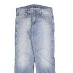CARHARTT Mens Jeans Blue Regular Straight Denim Light W32 L32 Durable Workwear