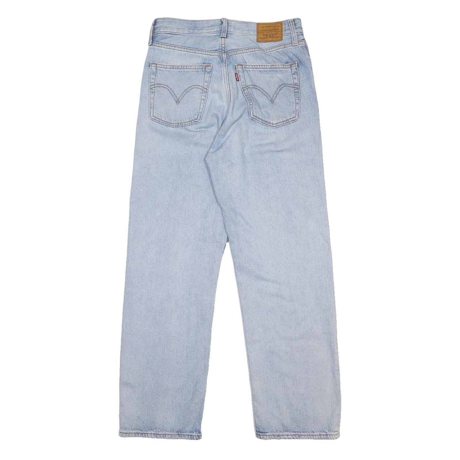 LEVI'S Big E Womens Jeans Blue Relaxed Straight Denim Medium W28 L28 Classic