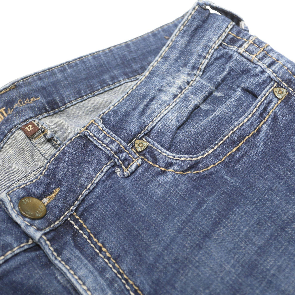 KUT Womens Jeans Blue Regular Bootcut Denim Medium W34 L31 Classic Fit Stylish