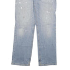 DICKIES Mens Regular Fit Light Blue Denim Jeans W34 L33 Classic Cotton Blend Zip