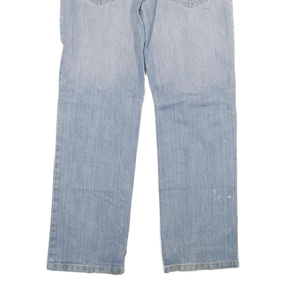 DICKIES Mens Regular Fit Light Blue Denim Jeans W34 L33 Classic Cotton Blend Zip