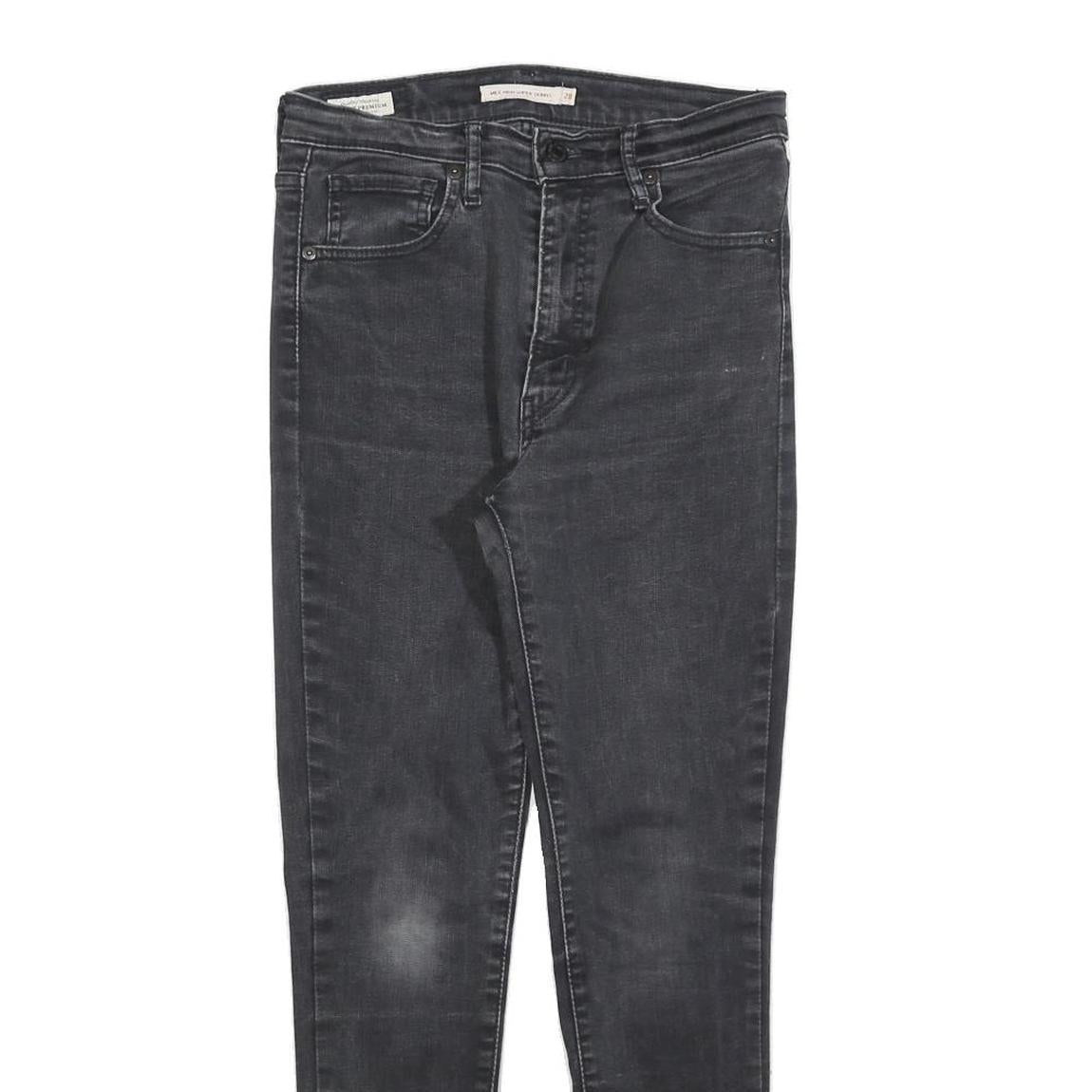 LEVI'S Big E Womens Jeans Black Slim Skinny Denim W28 L28 Authentic