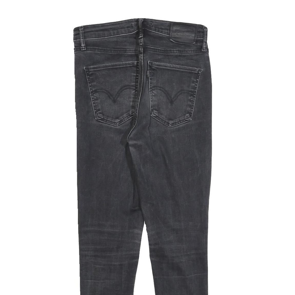 LEVI'S Big E Womens Jeans Black Slim Skinny Denim W28 L28 Authentic